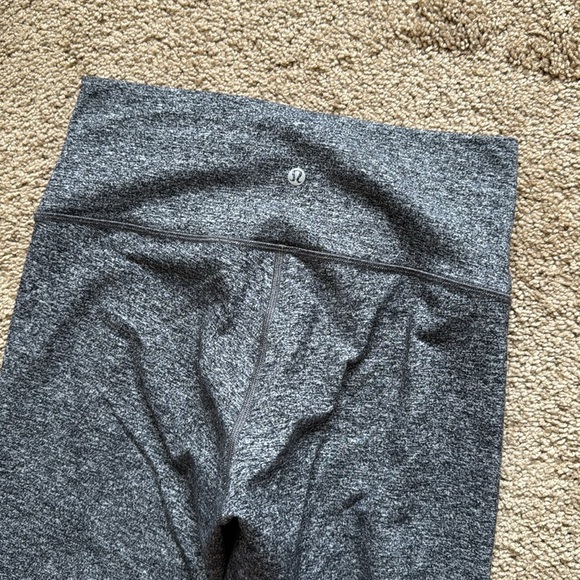 Lululemon Wunder Under Hi-Rise 7/8 Tight 25" Heathered Black Leggings - Picture 5 of 10
